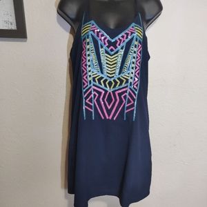 Navy Aztec dress size M